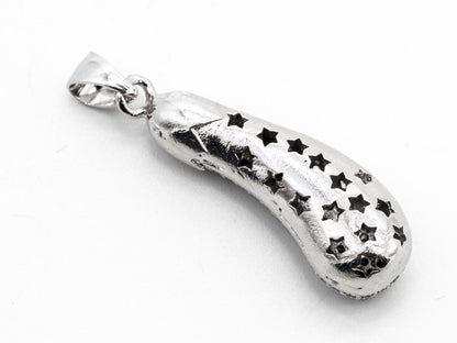 CZ Micro Pave Brinjaul Eggplant Pendant, Cubic Zirconia Teardrop Pendant for Necklace Bracelet Earrings Making, 9x27mm,sku#Y45