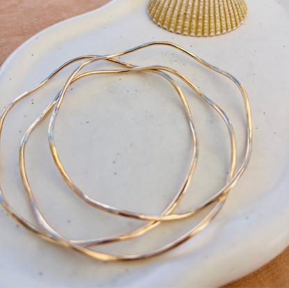 BIG WAVE BANGLE BRACELET