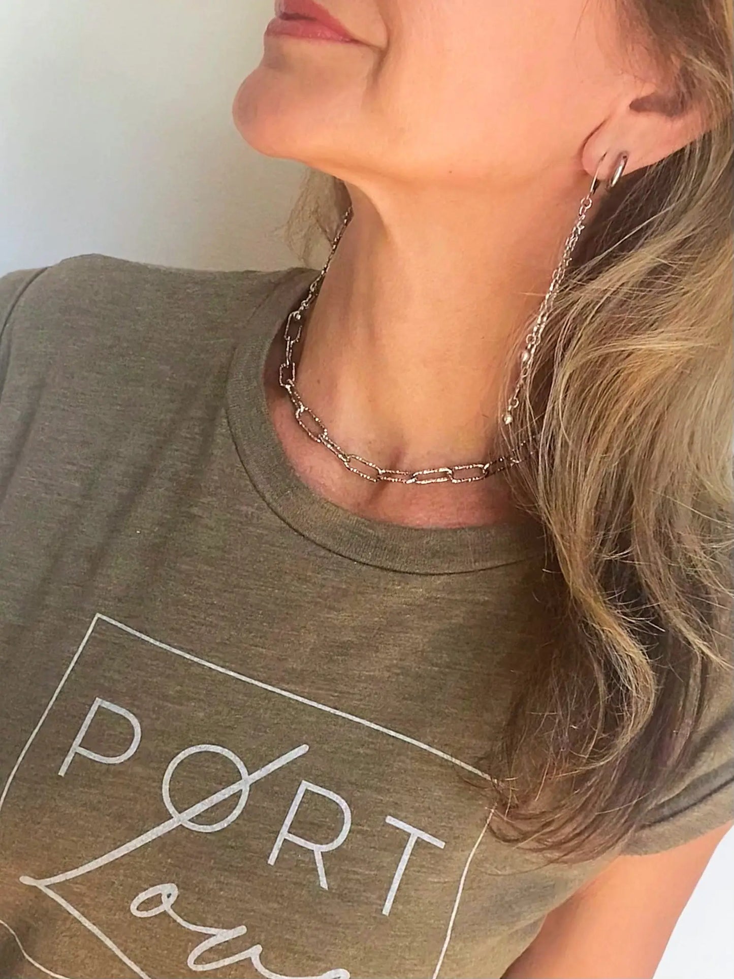 STATEMENT PAPERCLIP NECKLACE Bellaforma Jewelry