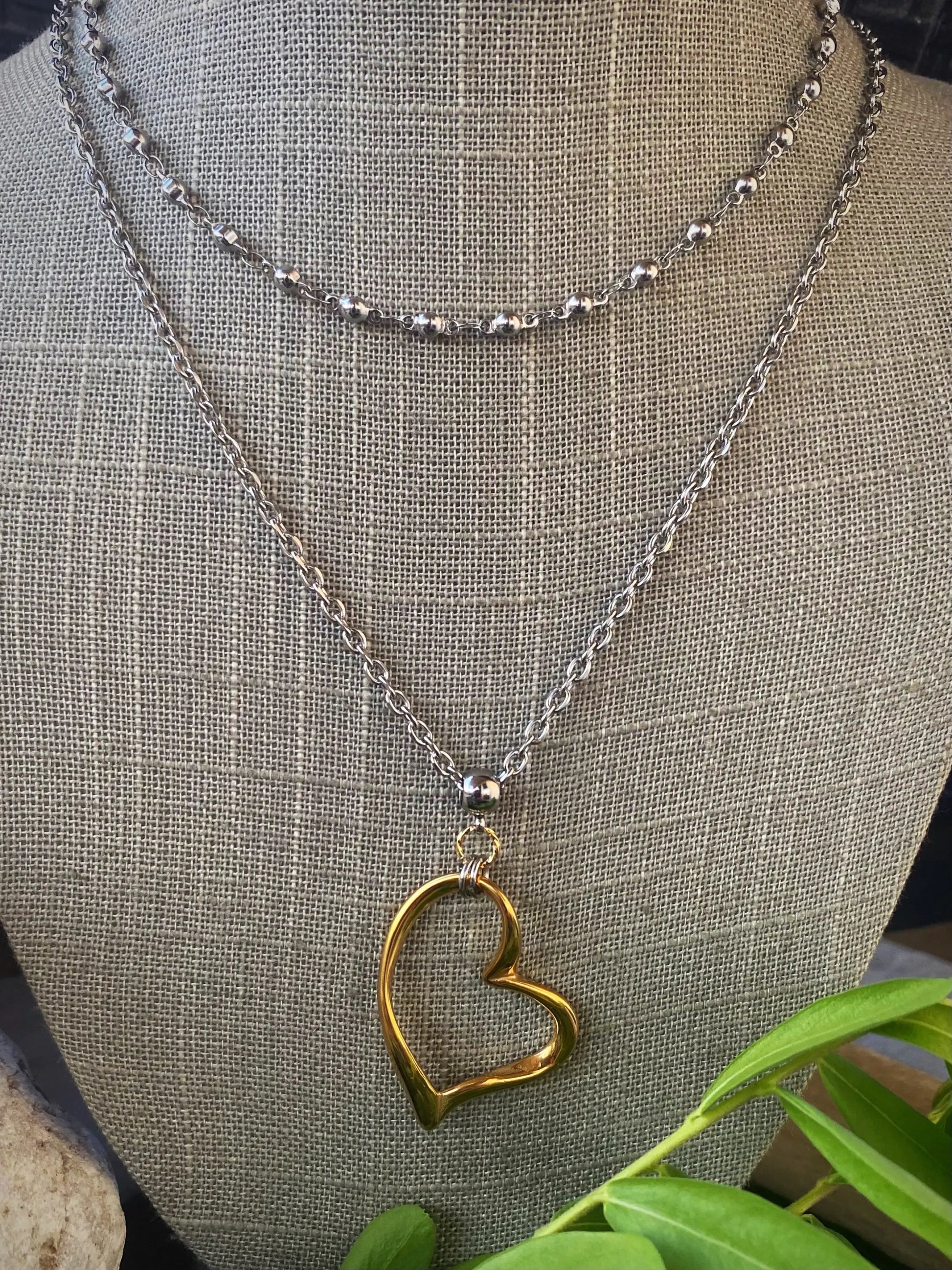 WHIMSICAL HEART NECKLACE Bellaforma Jewelry