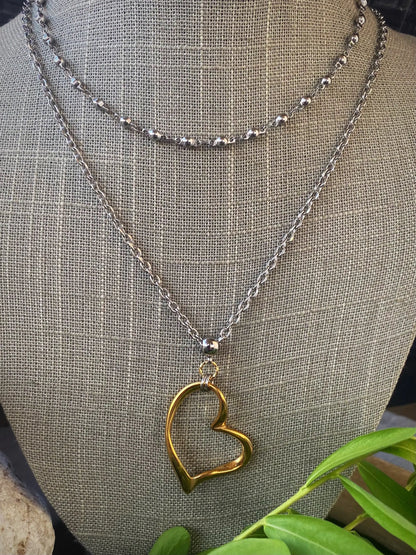 WHIMSICAL HEART NECKLACE Bellaforma Jewelry