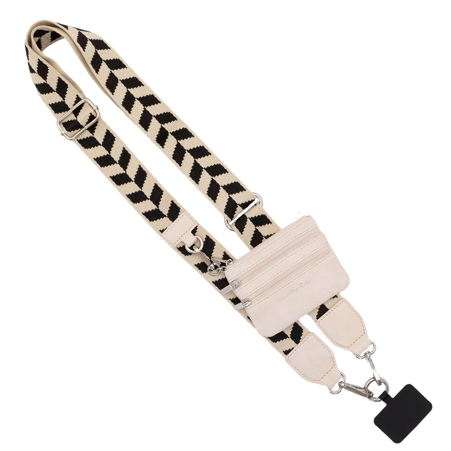Clip & Go Strap w/Zippered Pouch Chevron SaveTheGirls