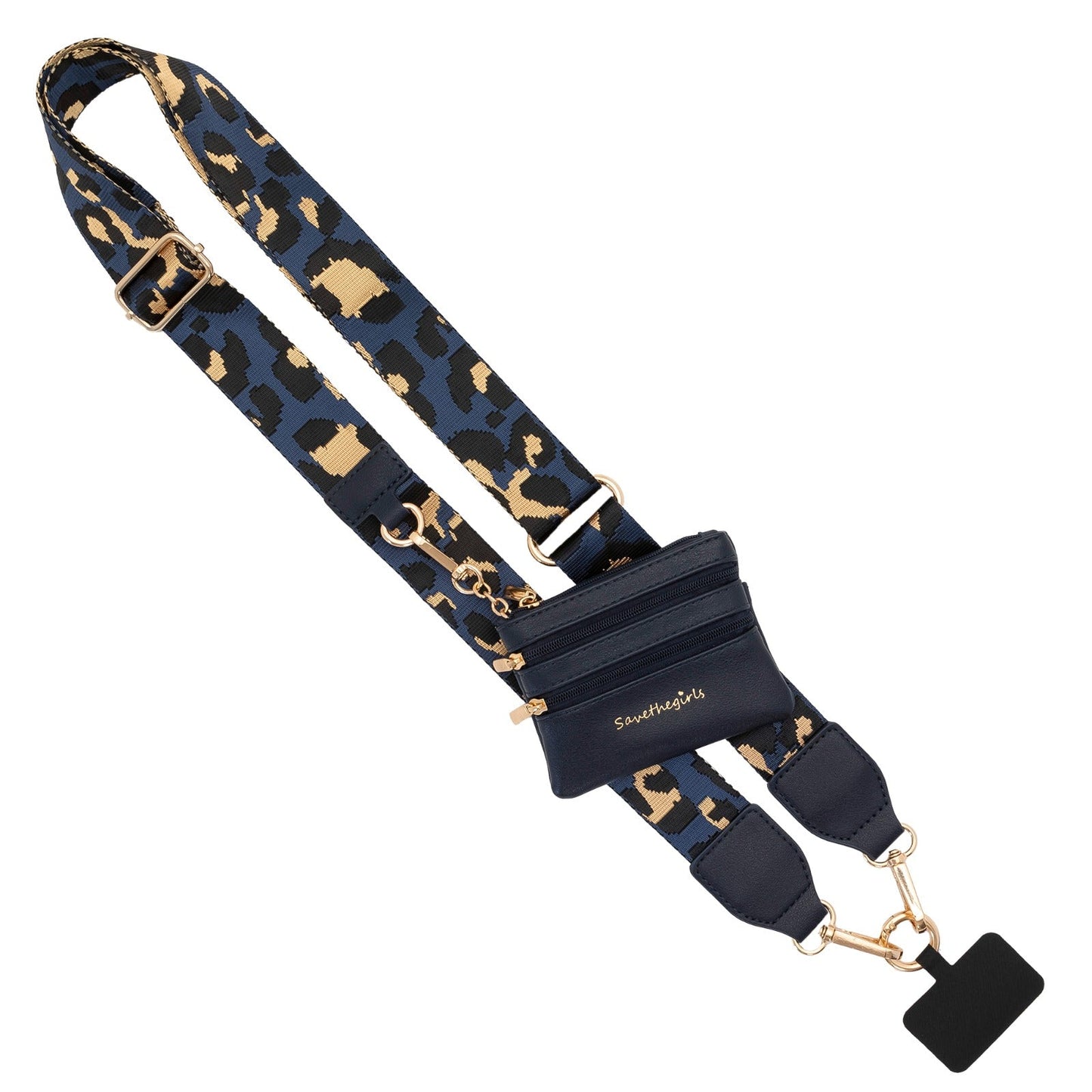 Clip & Go Strap with Pouch - Leopard Collection SaveTheGirls