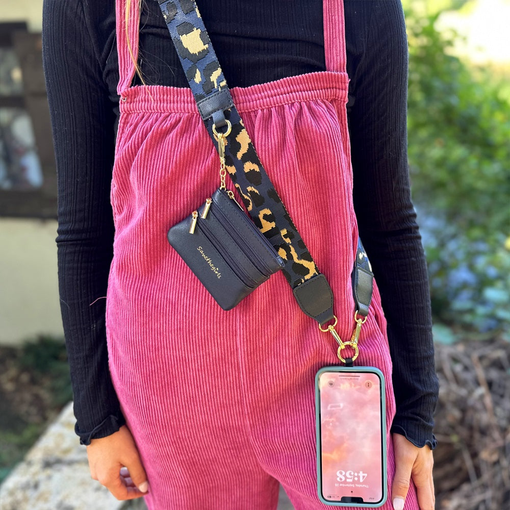 Clip & Go Strap with Pouch - Leopard Collection SaveTheGirls
