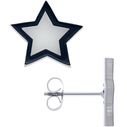 Shining Stars Glow in the Dark Stud Earrings by Onyx O BodyCandy