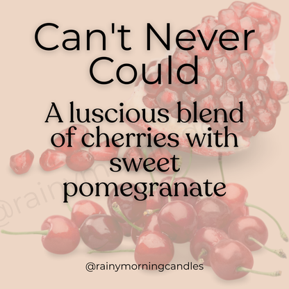 Can't Never Could | Cherry Pomegranate | Wax Melts Rainy Morning Candles