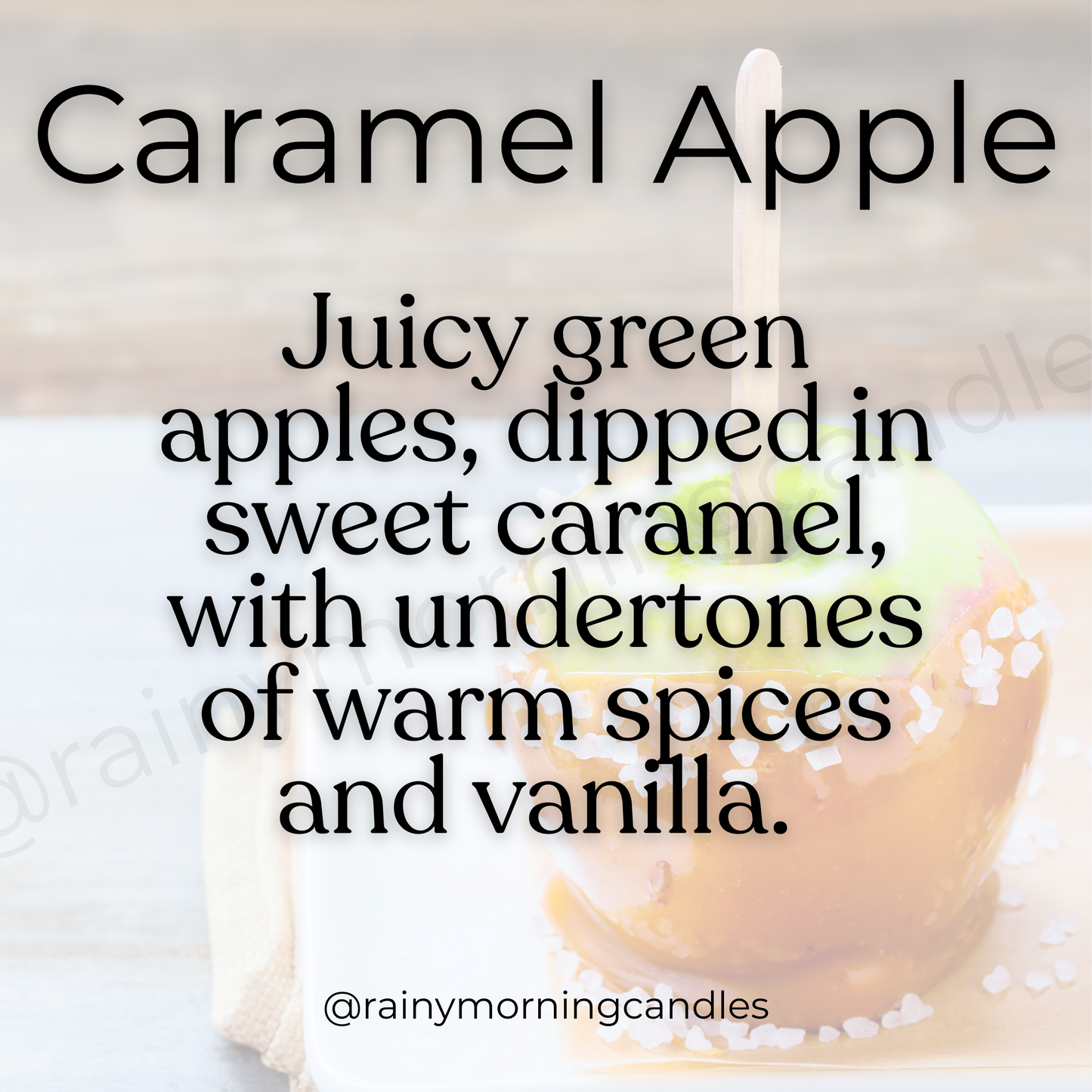 Caramel Apple | Wax Melts Rainy Morning Candles