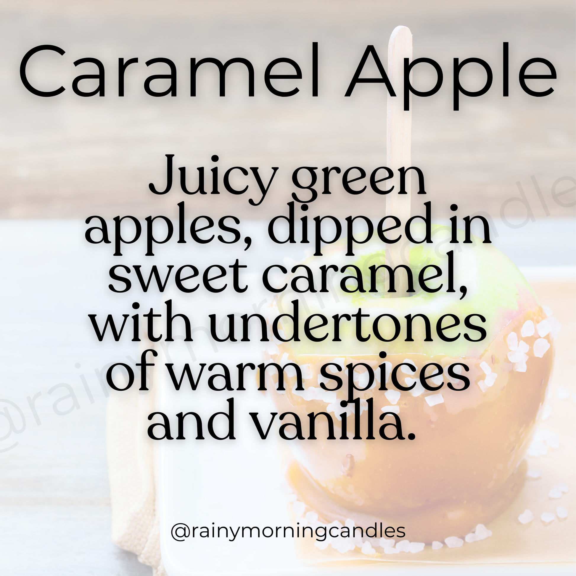 Caramel Apple | Wax Melts Rainy Morning Candles