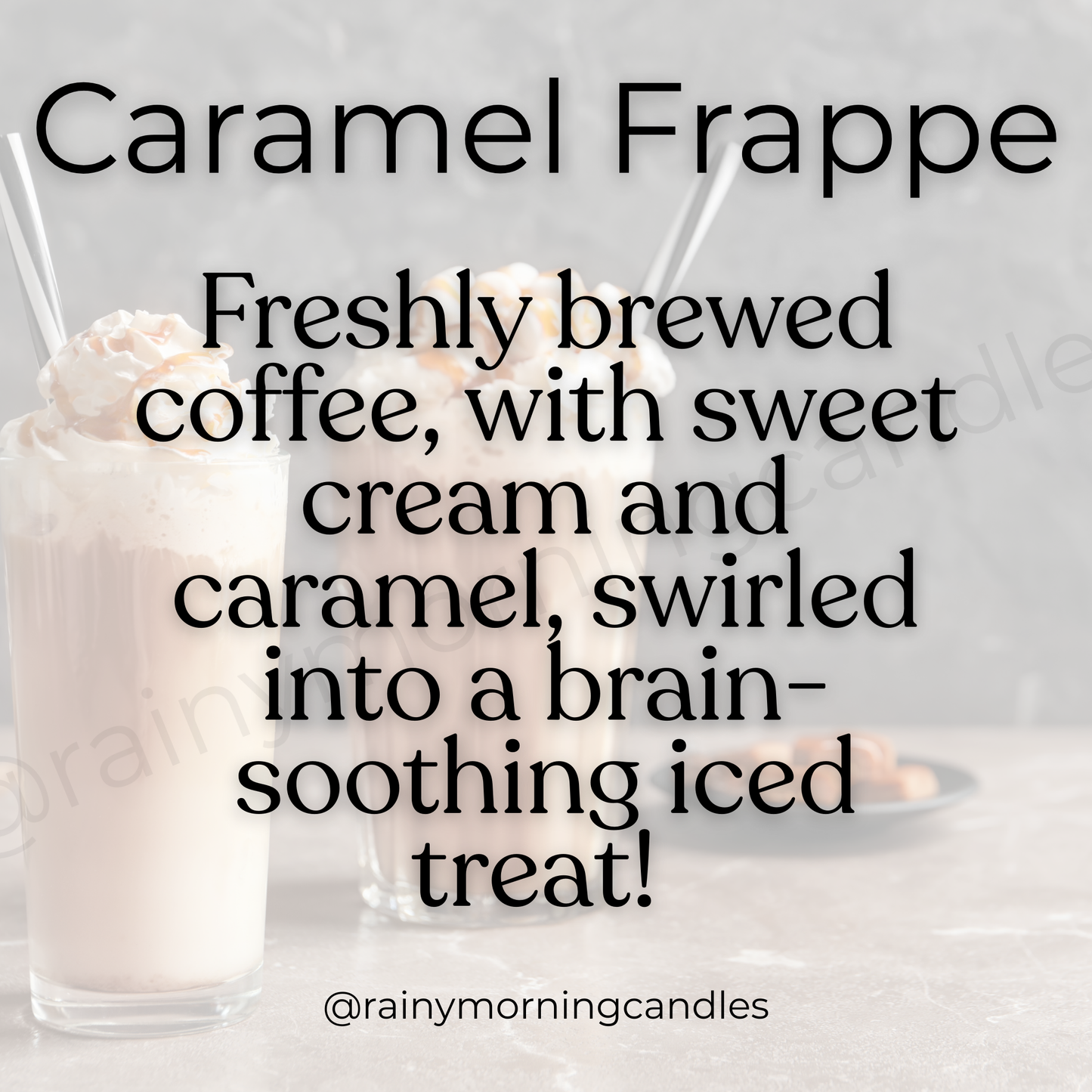Caramel Frappe | Wax Melts Rainy Morning Candles