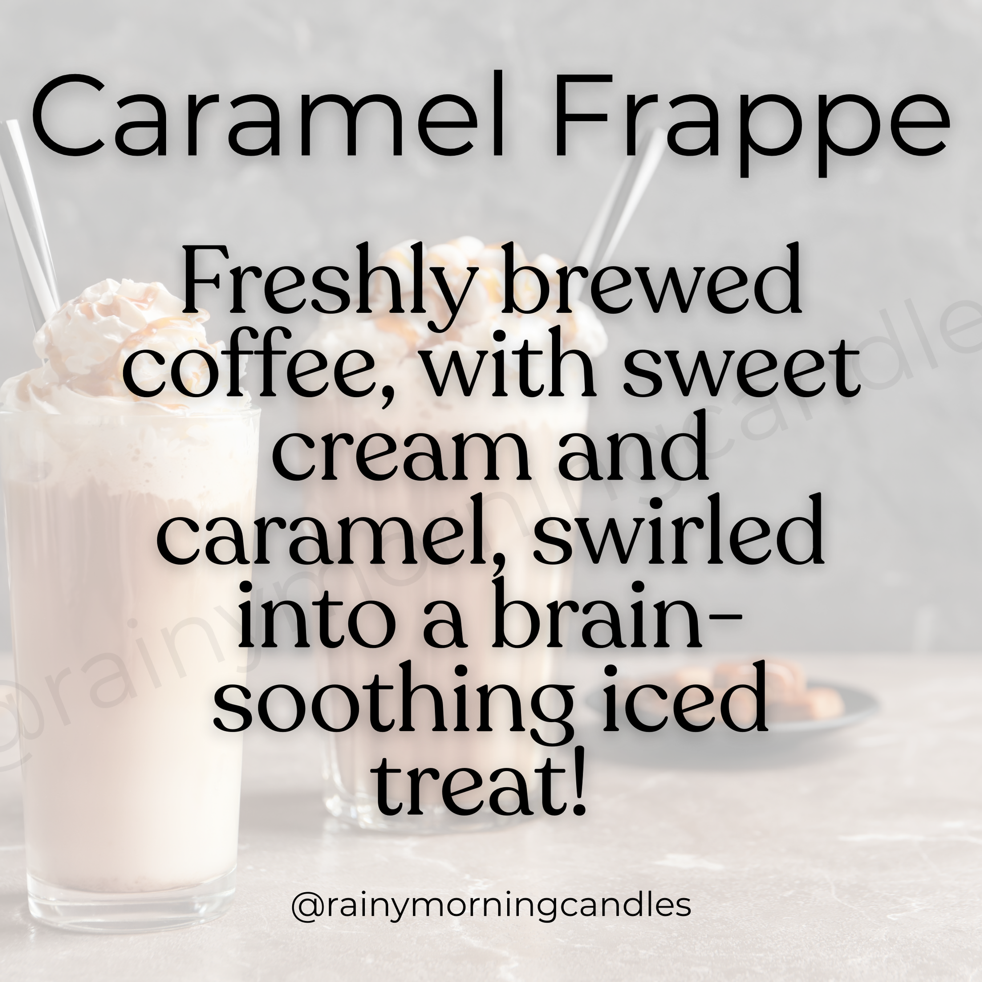 Caramel Frappe | Wax Melts Rainy Morning Candles