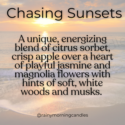 Chasing Sunsets | Wax Melts Rainy Morning Candles