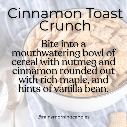 Cinnamon Toast Crunch | Wax Melts Rainy Morning Candles