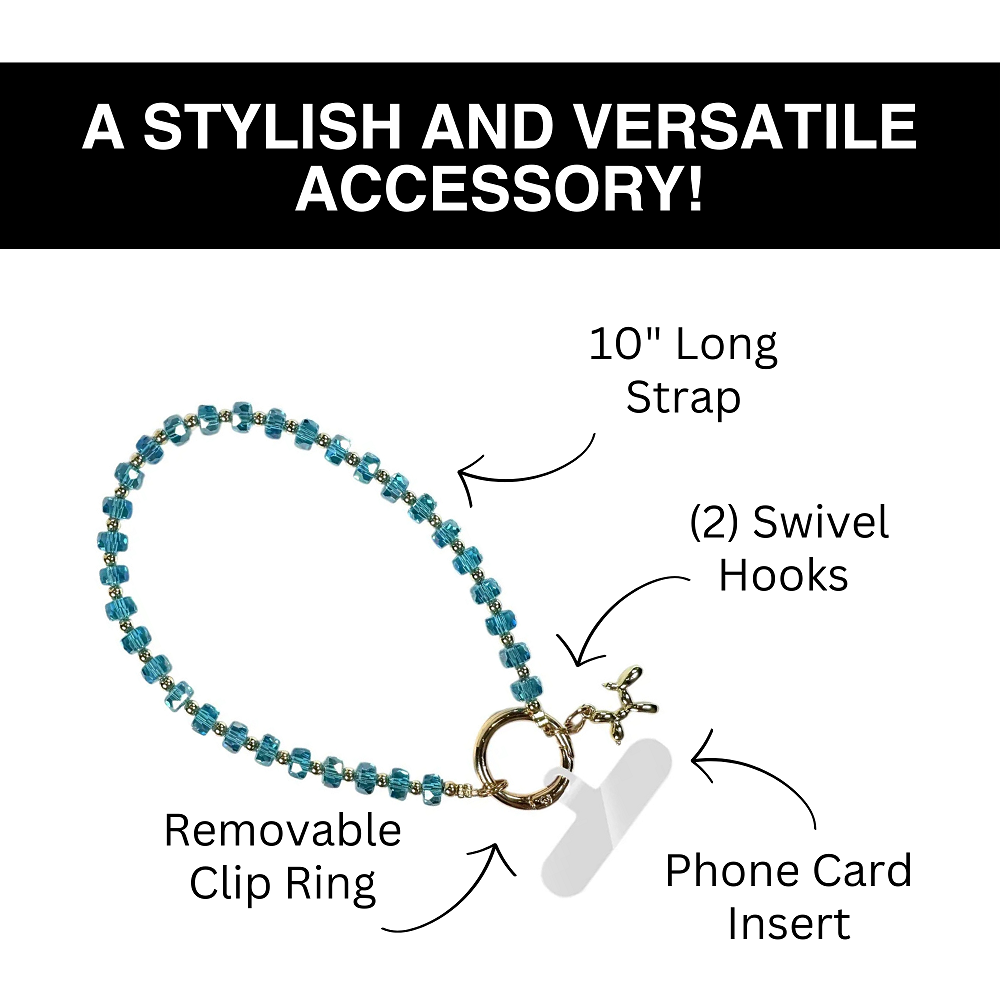 Clip & Go Beaded Wristlet Bedazzled Collection SaveTheGirls