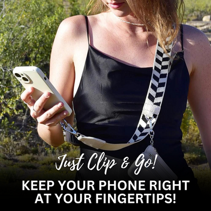 Clip & Go Strap w/Zippered Pouch Chevron SaveTheGirls