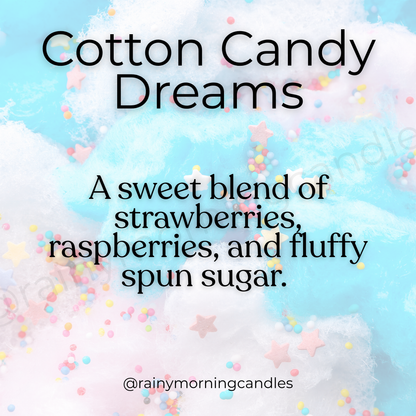 Cotton Candy Dreams | Wax Melts Rainy Morning Candles