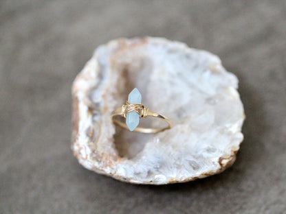 Crest Ring - Aquamarine