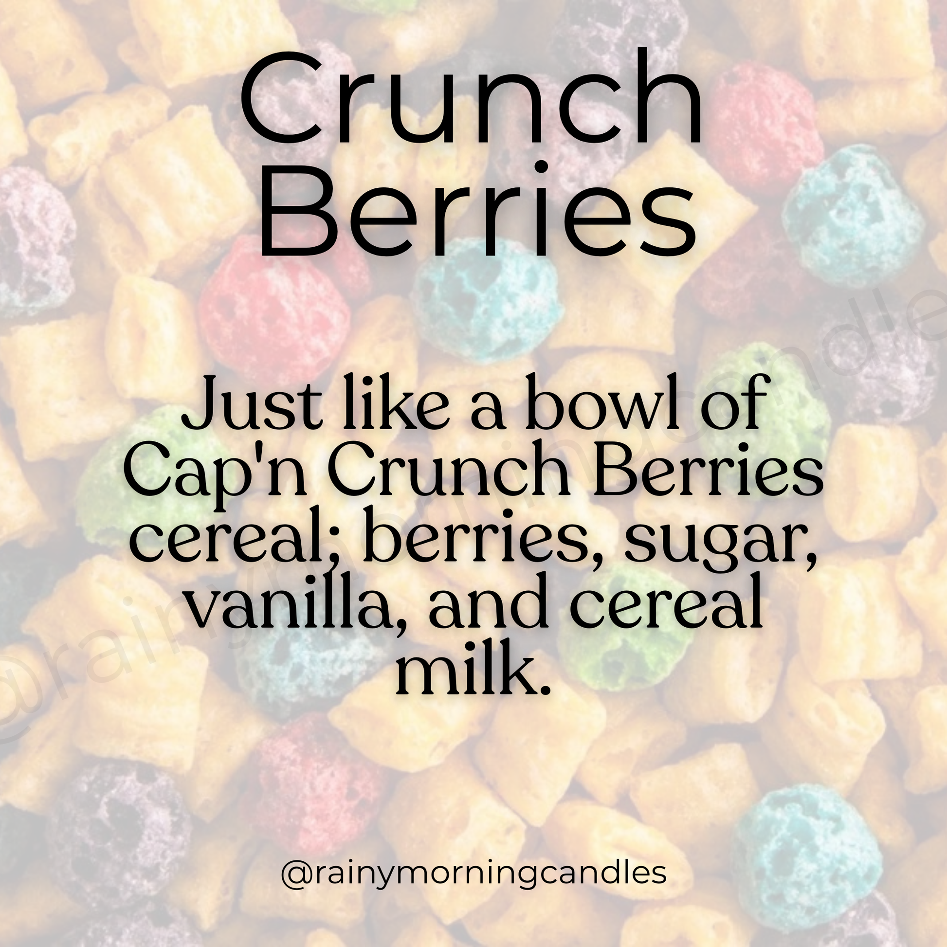 Crunch Berries | Wax Melts Rainy Morning Candles