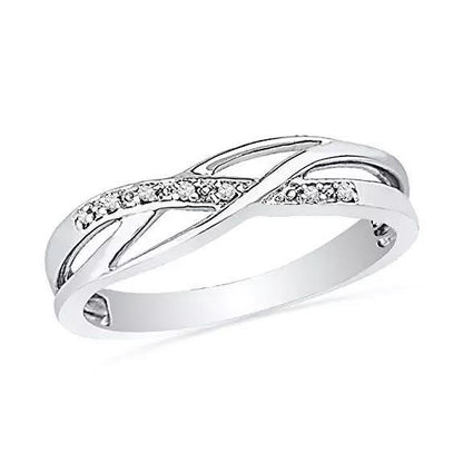 Crystal Braided Ring  Braided Ring