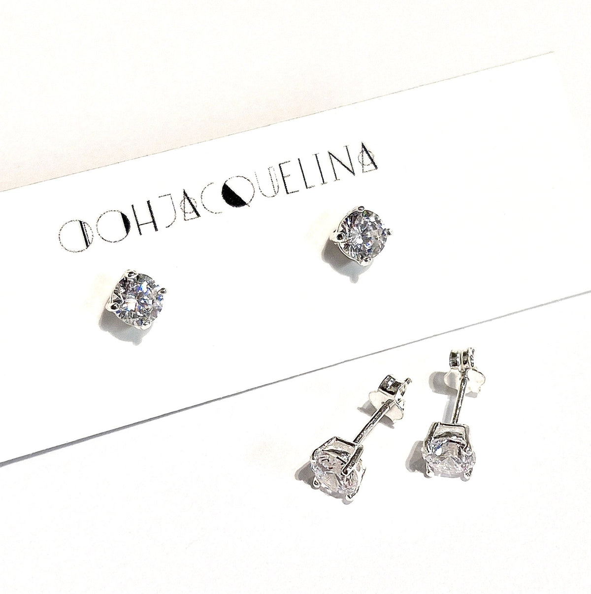 Swarovski Rhinestone "Diamond" Stud Earrings