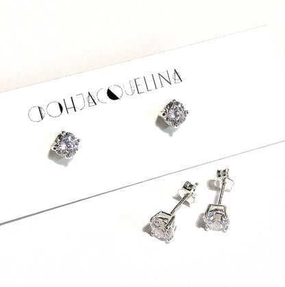 Swarovski Rhinestone "Diamond" Stud Earrings
