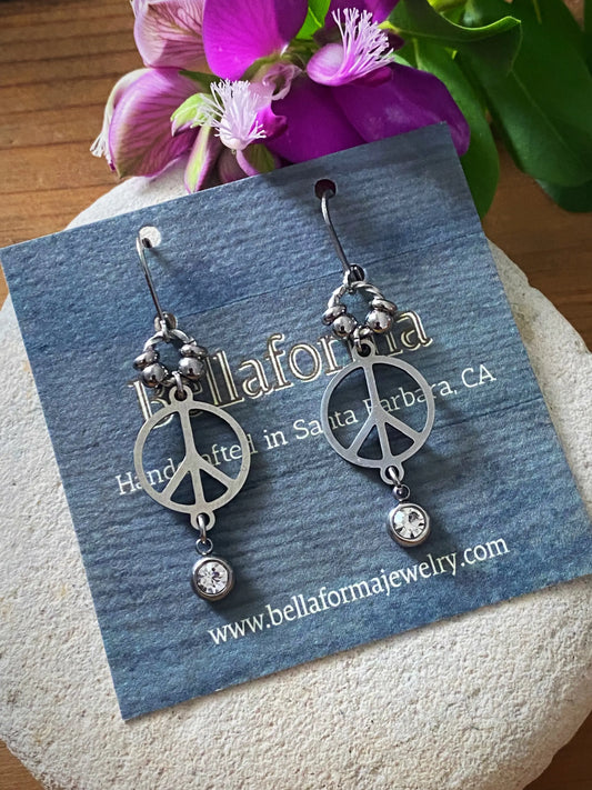 PEACE EARRINGS Bellaforma Jewelry