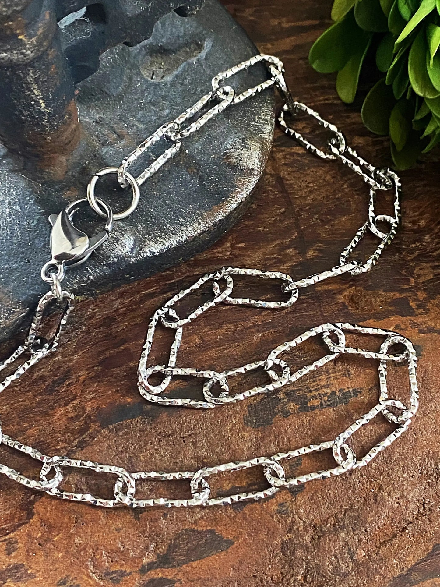 STATEMENT PAPERCLIP NECKLACE Bellaforma Jewelry