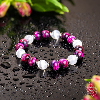 Shape Your Future – Pink Galaxy Tiger’s Eye Bracelet Conscious Items