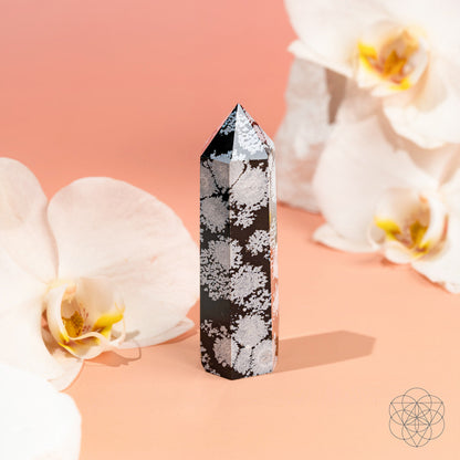 Spiritual Bodyguard - Snowflake Obsidian Point Conscious Items