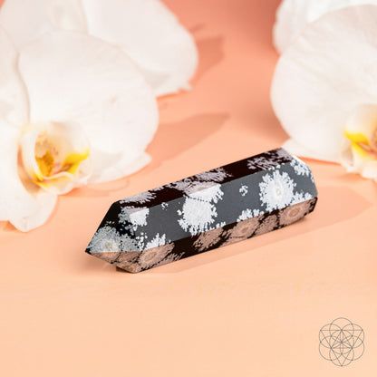 Spiritual Bodyguard - Snowflake Obsidian Point Conscious Items