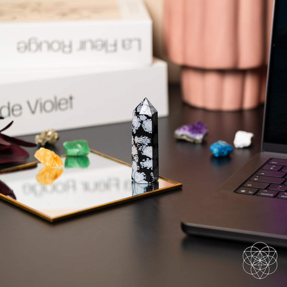 Spiritual Bodyguard - Snowflake Obsidian Point Conscious Items