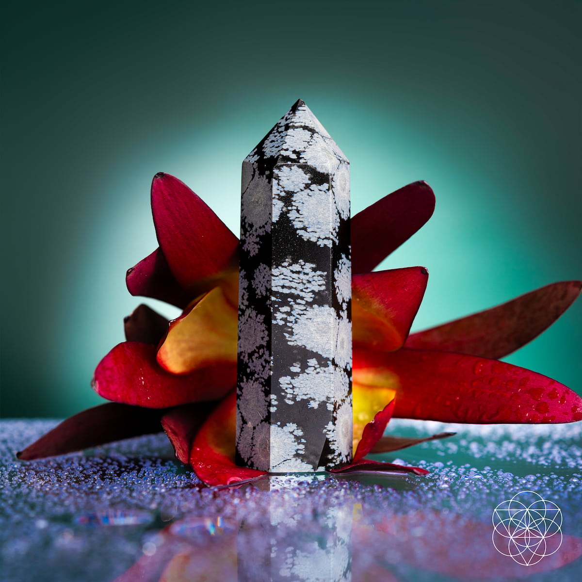 Spiritual Bodyguard - Snowflake Obsidian Point Conscious Items