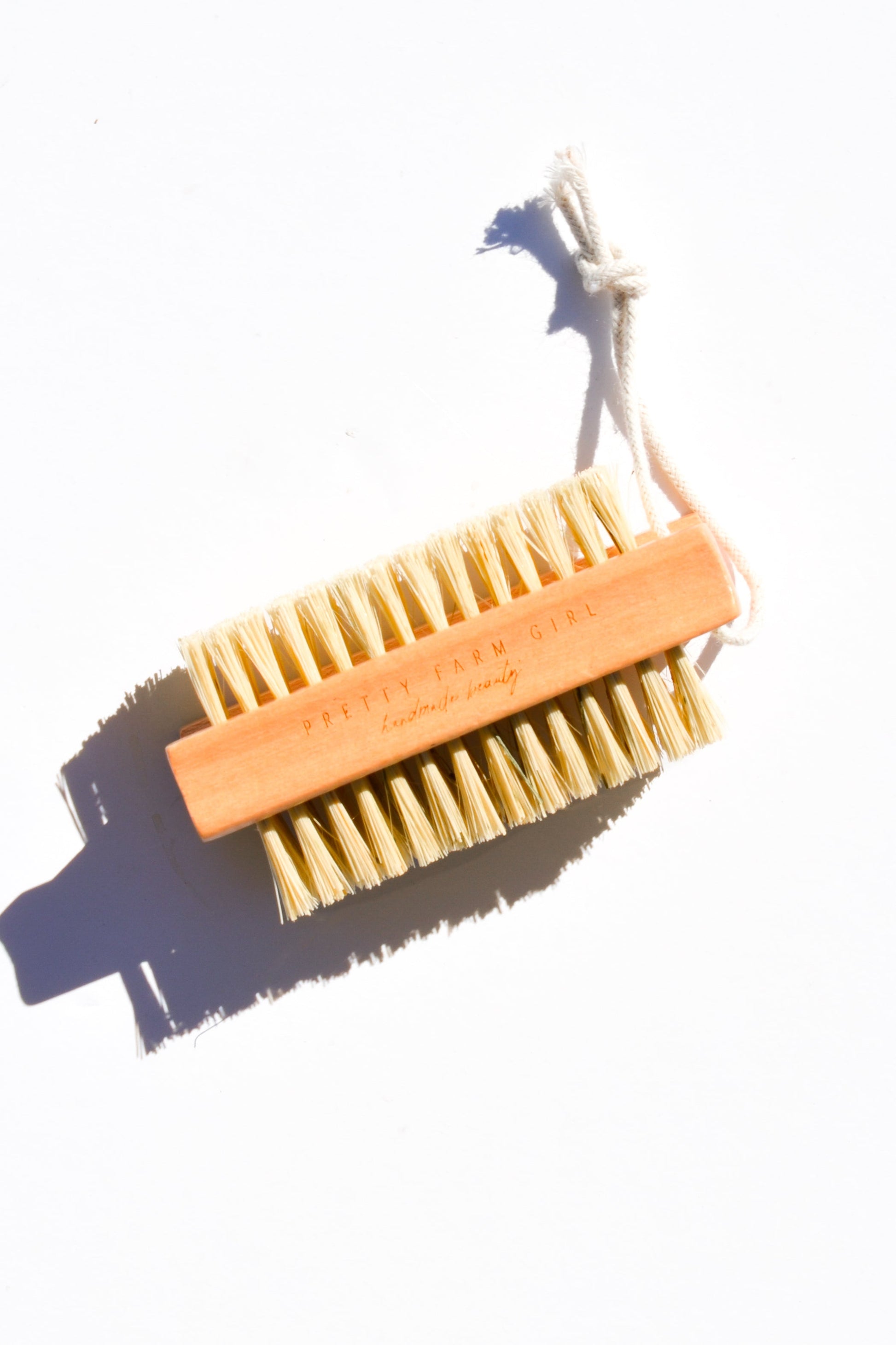 Bamboo Nail Brush With Sisal Bristles Pretty farm girl