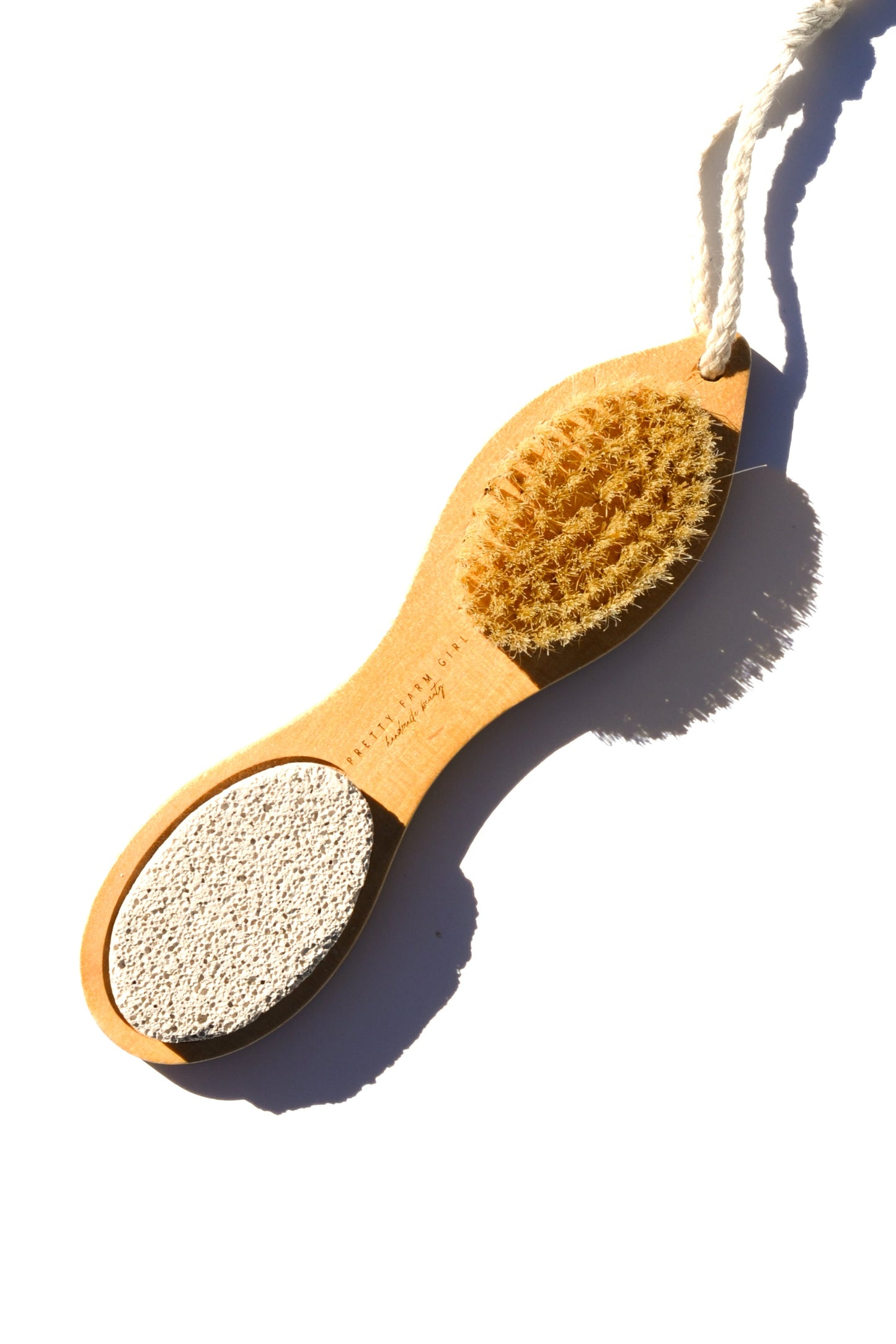 Bamboo Exfoliating Foot Pedicure Tool Pretty farm girl