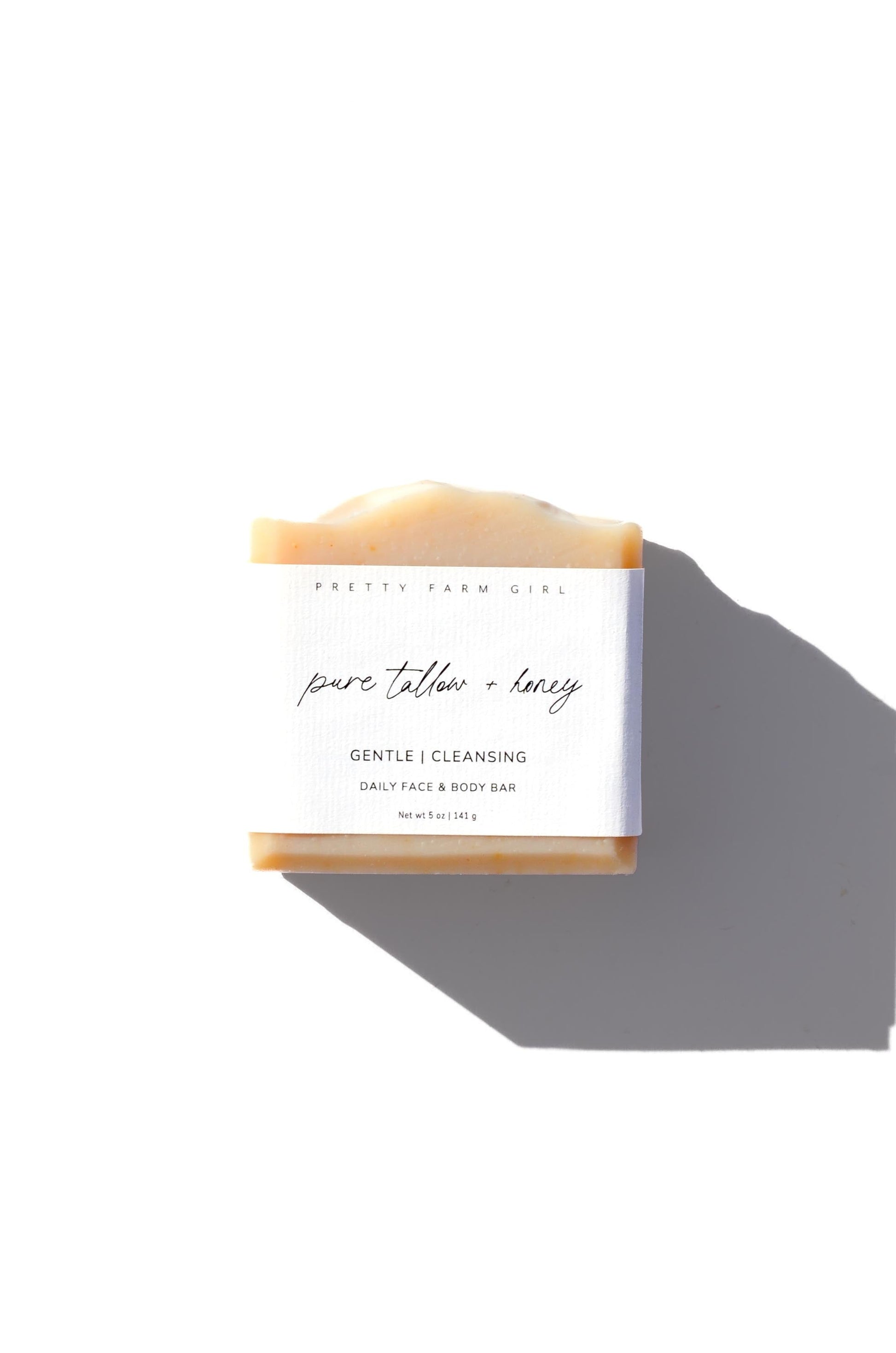 Fragrance Free Handmade Tallow + Goat Milk Soap Bar Trio Pretty farm girl