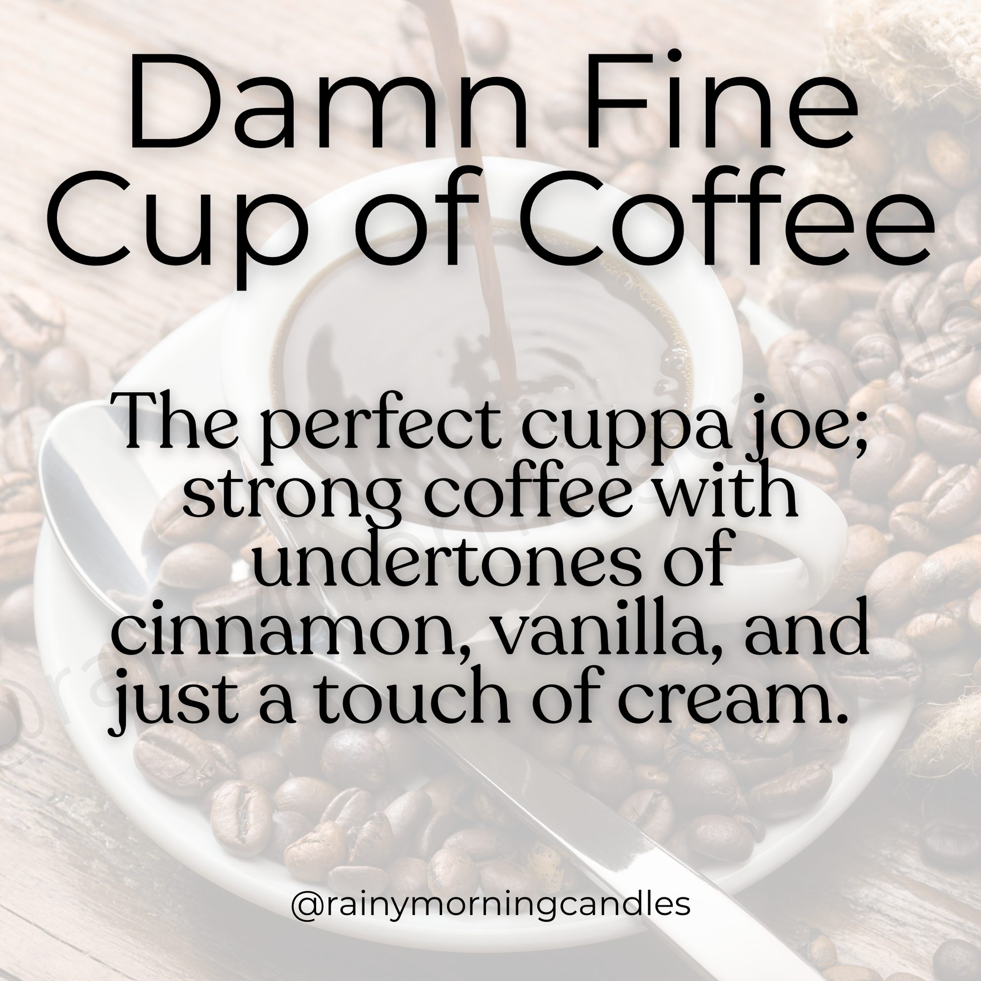 Damn Fine Cup of Coffee | Wax Melts Rainy Morning Candles