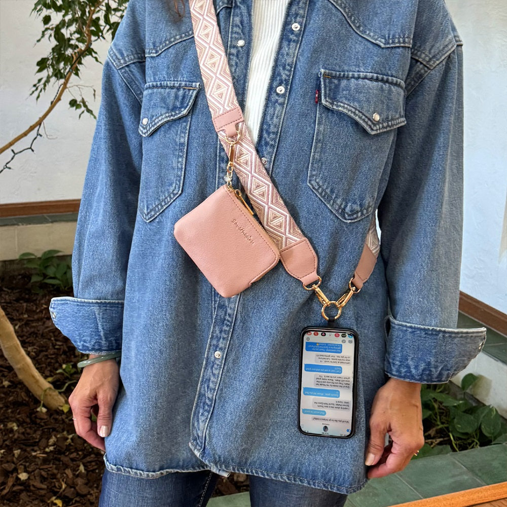 Clip & Go Strap w/RFID Pouch Diamond Pattern SaveTheGirls