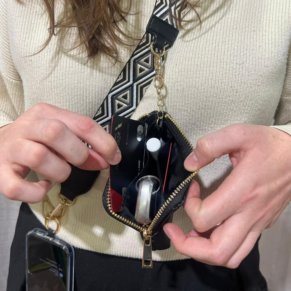 Clip & Go Strap w/RFID Pouch Diamond Pattern SaveTheGirls