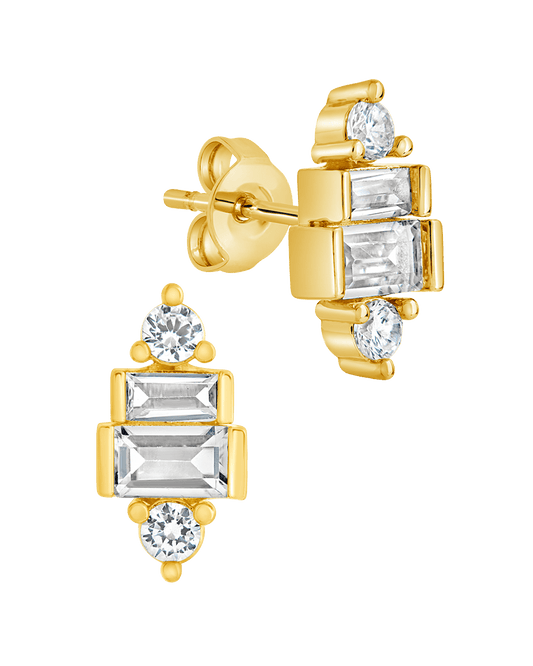 Teared CZ Liora Studs