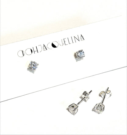 Swarovski Rhinestone "Diamond" Stud Earrings