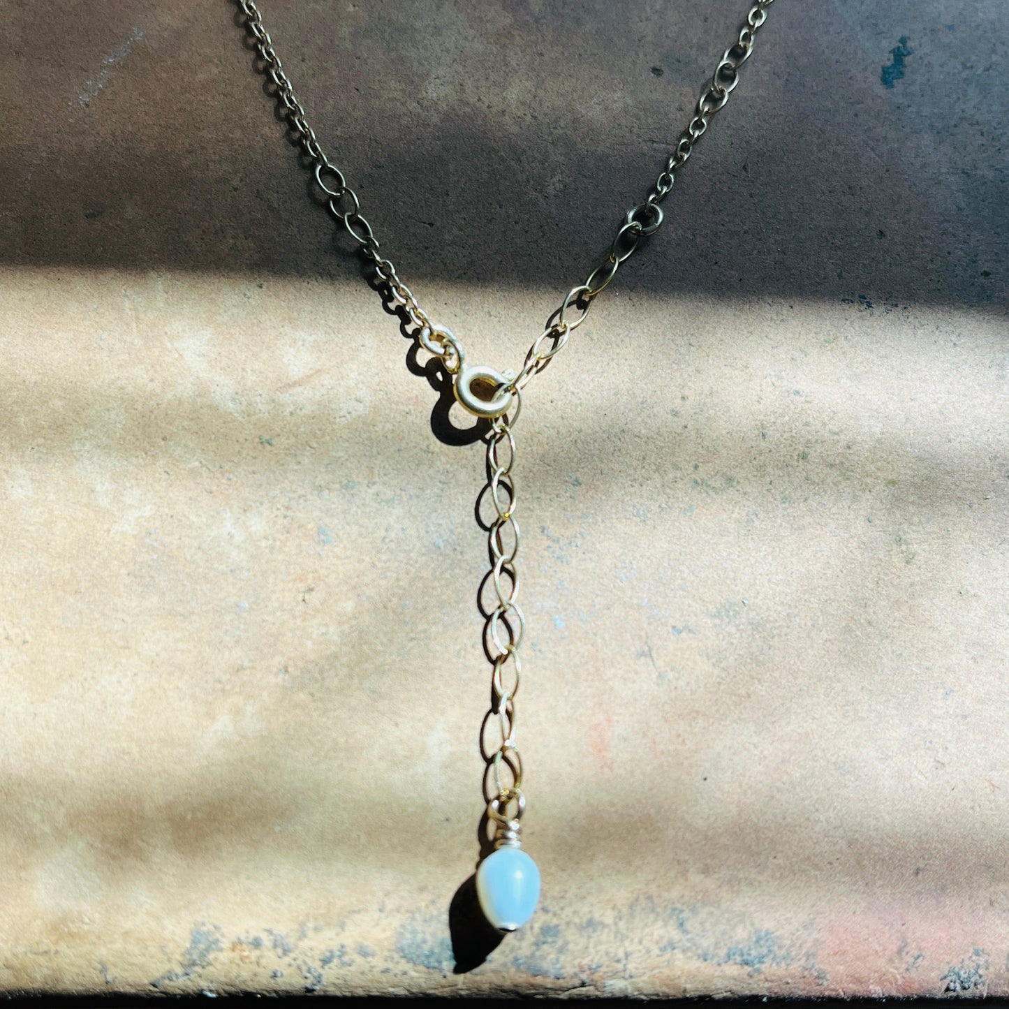 14k gold filled LINX PEARL ANKLET