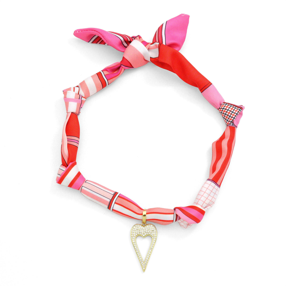 Convertible Scarf Necklace, Adjustable Silk Scarf Statement Necklace, sku#EF806-1