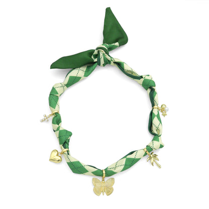 Convertible Scarf Necklace, Adjustable Silk Scarf Statement Necklace, sku#EF806-1