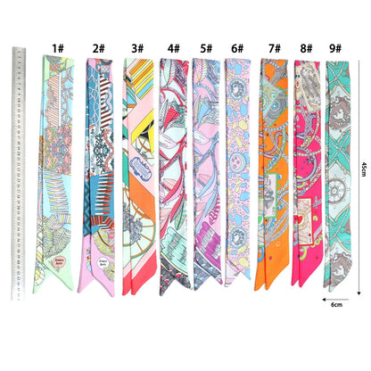Convertible Scarf Necklace, Adjustable Silk Scarf Statement Necklace, sku#EF806-1