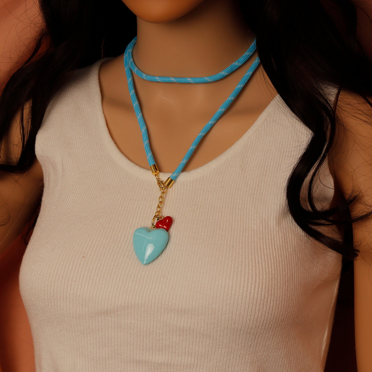 Vibrant Rope Cord Bracelet Necklace, Cord Necklace Bracelet, sku#EF830
