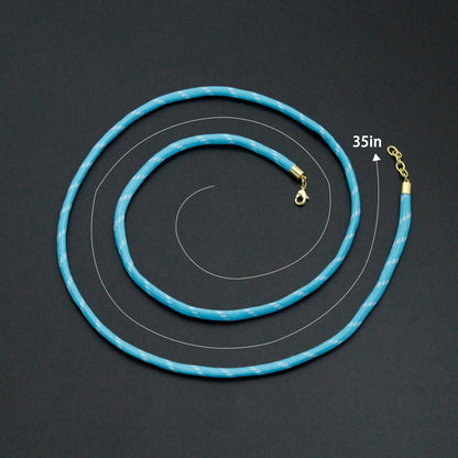 Vibrant Rope Cord Bracelet Necklace, Cord Necklace Bracelet, sku#EF830