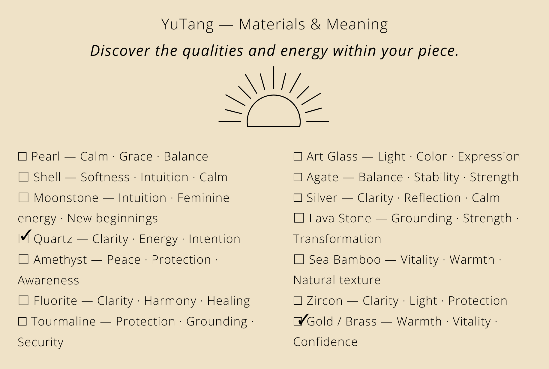 Solar Quartz Earrings Maison YuTang