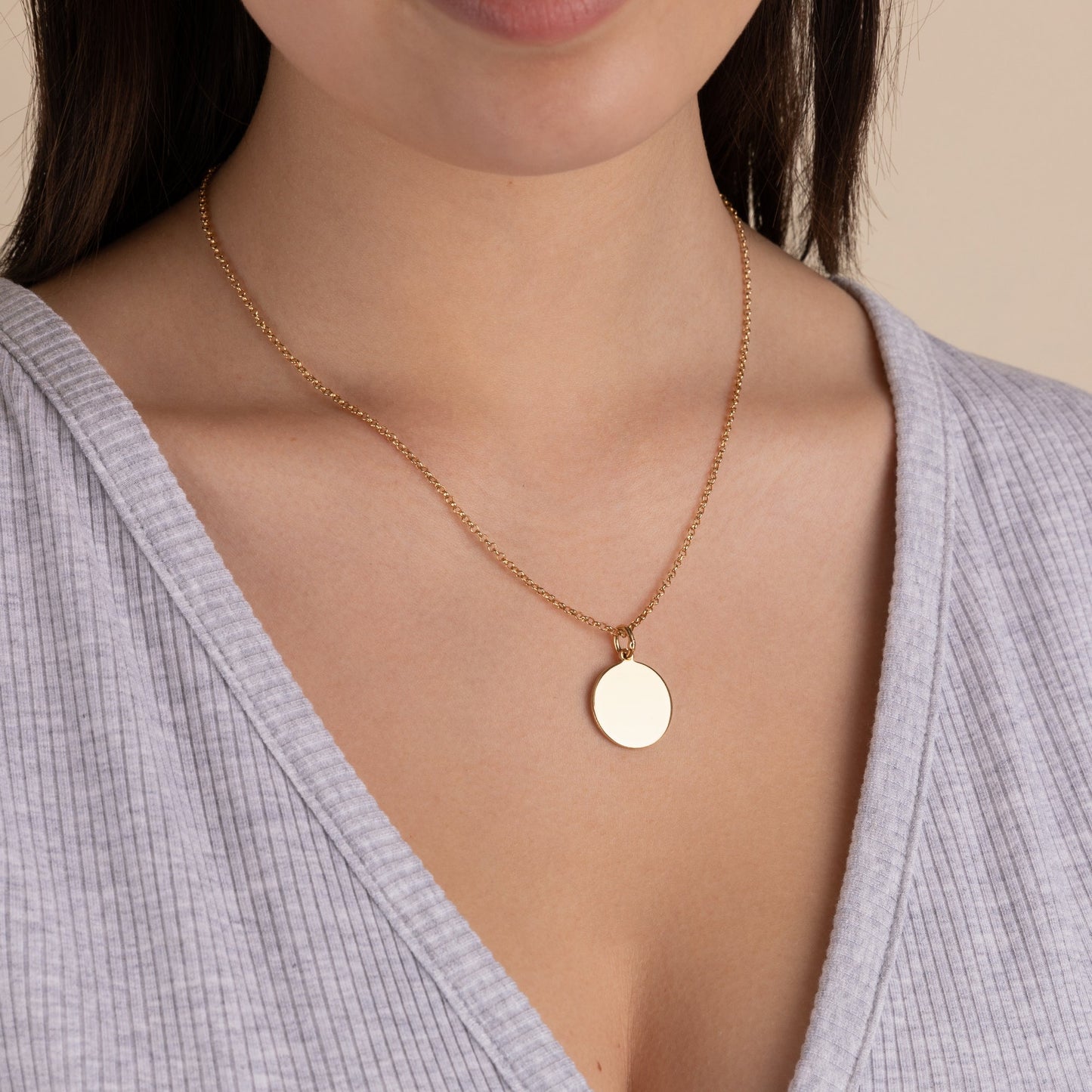 Circle Charm Necklace, 21'' ALEX AND ANI