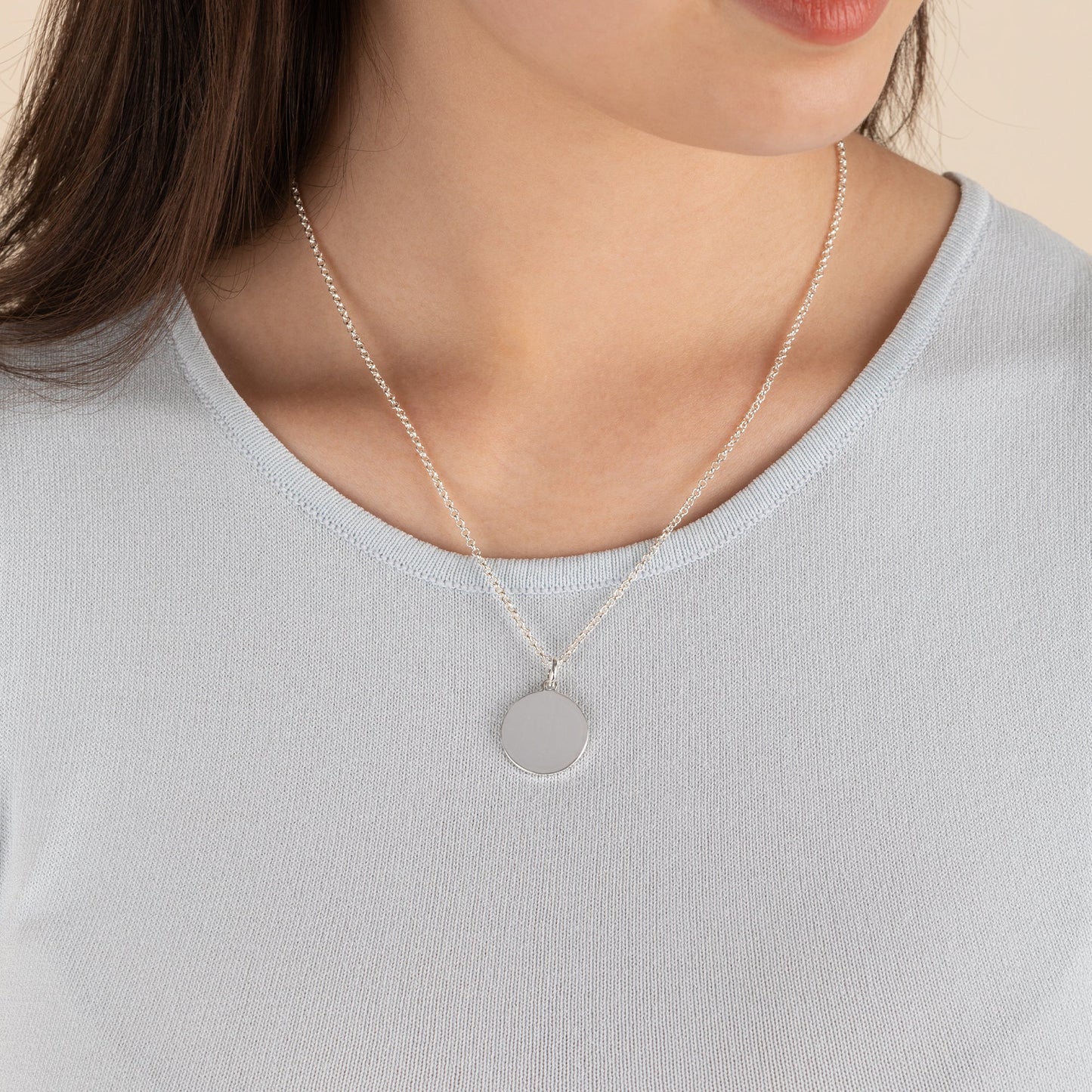 Circle Charm Necklace, 21'' ALEX AND ANI