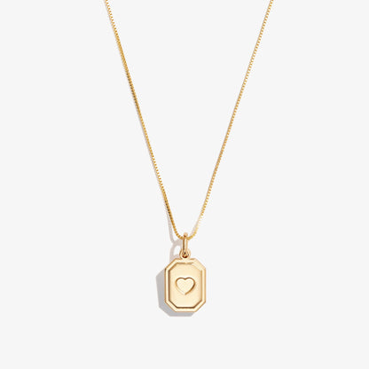 Slider Tag Heart Charm Necklace, 21'' ALEX AND ANI
