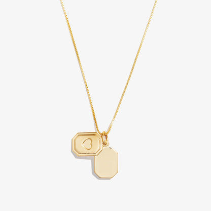 Slider Tag Heart Charm Necklace, 21'' ALEX AND ANI